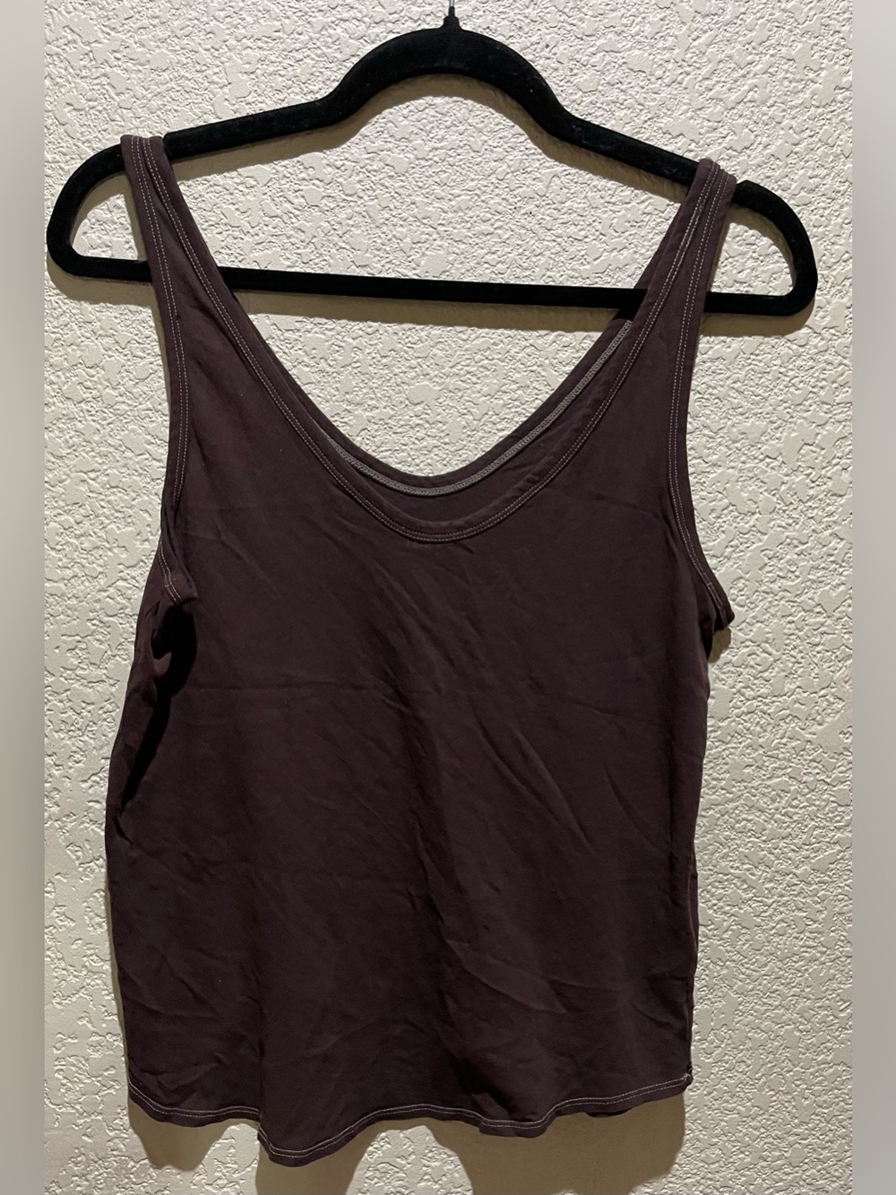 Everlane Sleeveless Tank Top 100% Cotton in Brown Size S